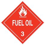 Fuel Oil Vinyl Worded Placard