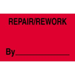 3 x 5" Repair Rework By Label 500ct Roll