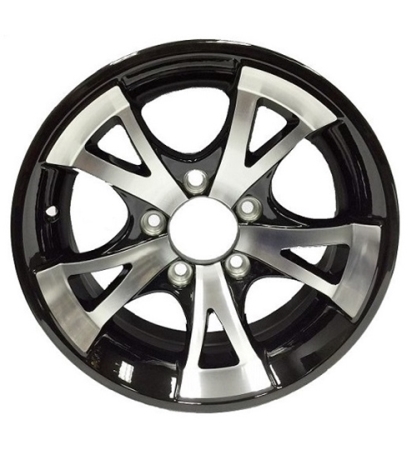 Tredit 15" x 5" Aluminum Wheel 545 1411 Series Black