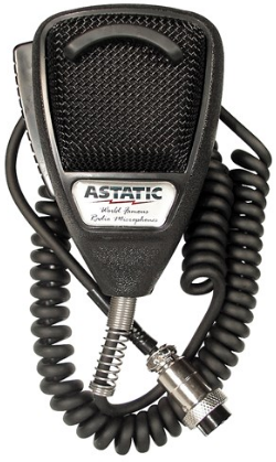 Astatic 636L Noise Canceling 4 Pin CB Microphone Black