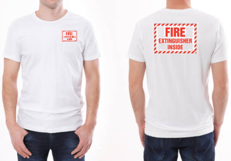 T-Shirt, Fire Extinguisher Inside