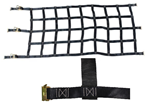 82 x 42 inch Heavy Duty Cargo Net with Ratchet and E Track Fittings