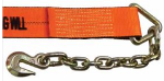 2″ x 28′ Adjustable End Strap w Chain Anchor