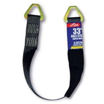 2" x 33" Black Axle Strap with Sleeve