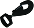 2" Snap Hook w/ Satin Black Finish, Twisted Version