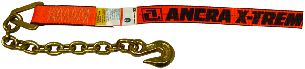 2" x 30' Winch Strap with Chain Anchor