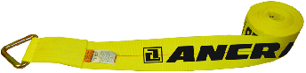4" x 27' Winch Strap W/ Delta Ring