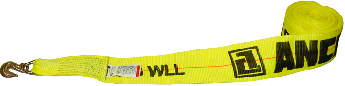 4" x 30' Winch Strap With Grab Hook