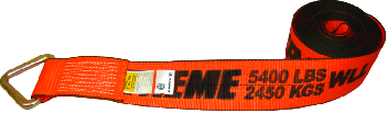 4" x 27' Premium Winch Strap with Delta Ring