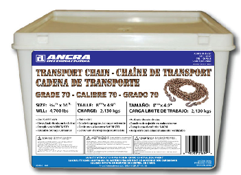 Packaged Transport Chain In A Pail, 5/16" x 16 ft