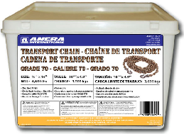 Packaged Transport Chain In A Pail, 3/8" x 16 ft