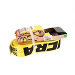 2" x 30' Ratchet Strap W/ Flat Hooks, Fixed end 18"