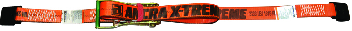 2" x 27' Ancra X-TREME Web Keeper Ratchet Strap W/ Flat Hooks, Fixed end 18"