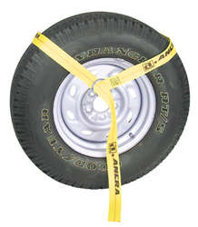 Wheel Dolly Strap 2" x 86" with Round Ring for Tires 8"w x 22"h