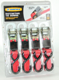 1" x 15' Ratcheting Tie-Down, 4 Pack
