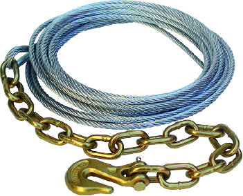 Cable Assembly w Chain Anchor, 5/16" x 30'