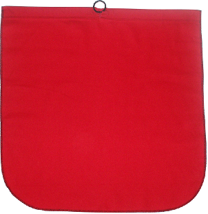 Red Cotton Flag with Steel Wire Rod