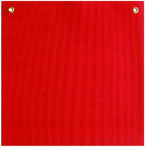 Fluorescent Red Mesh Flag 2 Brass Grommets