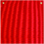 Fluorescent Red Mesh Flag 2 Brass Grommets