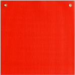 18 x 18" PVC Coated Fluorescent Orange Mesh Flag