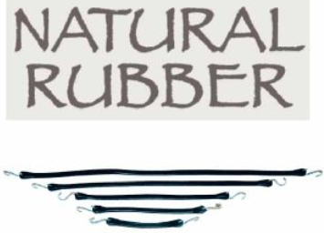 Natural Rubber Tarp Tie, 10″