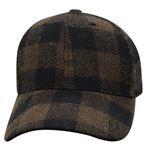 Brown and Black Buffalo Plaid Cap