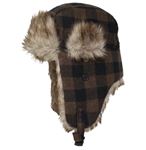 Dakota Dan Trooper Cap Plaid Brown