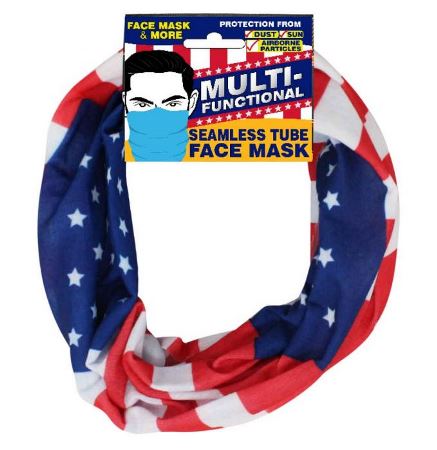 Seemless Face Mask, American Flag