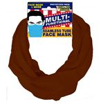 Seemless Face Mask Shield, Brown