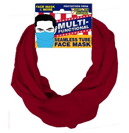 Seemless Face Mask, Burgundy