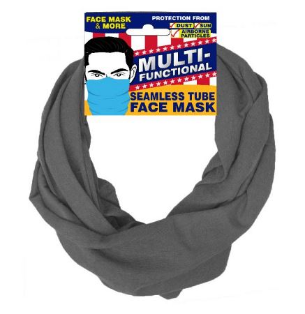 Seemless Face Mask, Gray