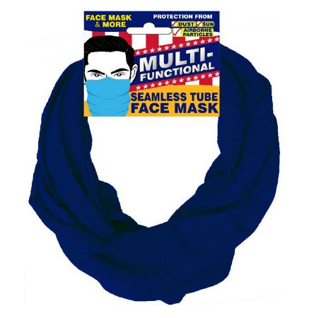 Seemless Face Mask, Navy Blue