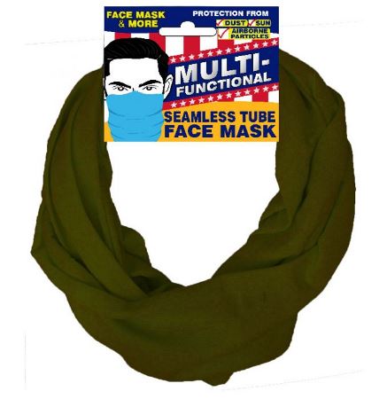 Seemless Face Mask, Olive