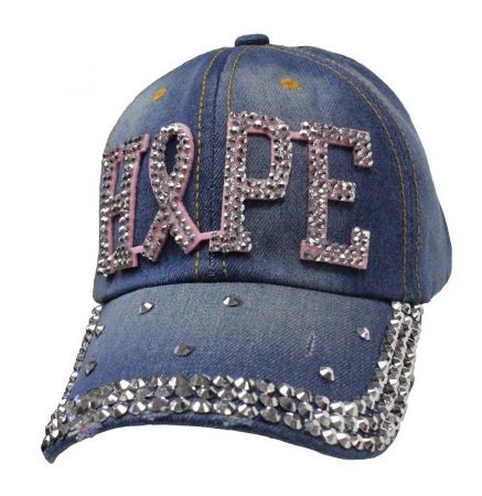 Denim Bling Hope Cap