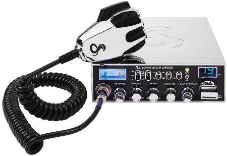 Cobra 29LTDFM 40 Channel AM/FM Deluxe CB Radio with Chrome Cabinet & Mic