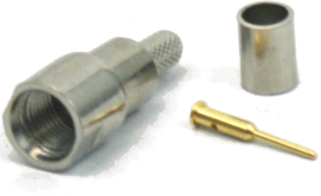 408015A FME-M Crimp Connector for RG58AU Coax Cable