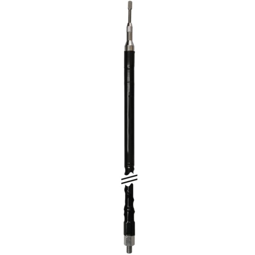 Silver Buller 48 Inch Black Fiberglass Antenna with Tunable Tip