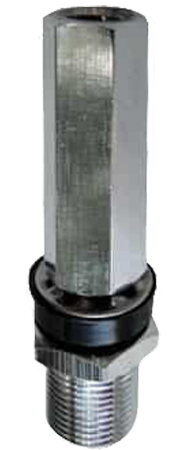 3/8 in Thread SO239 Stud Mount with 1-1/2 inch Top Hex Nut