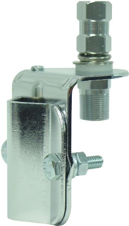 Horizontal or Vertical Antenna Mirror Rail or Side Mounting Bracket with K4A SO239 Stud