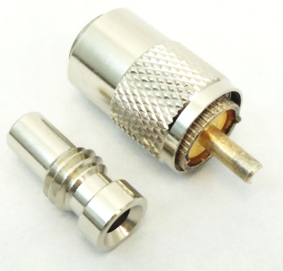 Solder-On PL259 Connector with UG175