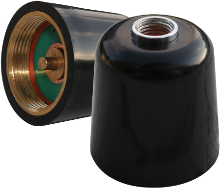 Adapter to Convert 3/4" NMO Base Mount to Female 3/8" x 24" Threads