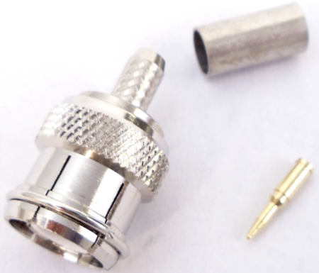Quick Disconnect TNC Crimp-On Connector for RG58 Coax Cable