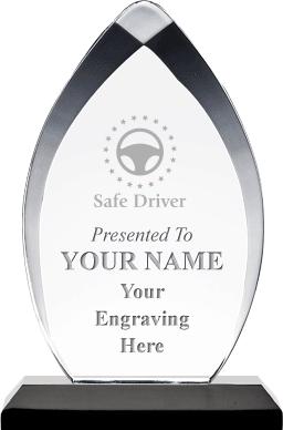 Safe Driving Acrylic Award, Gateway Skyline