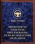 Safe Driving Award Plaque, Classic Wood