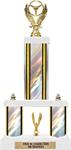 Safe Driving Trophy, Triple Pearl Base, Steering Wheel