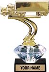 Safe Driving Trophy, Crystalline, Truck