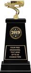 Safe Driving Trophy, Black with Truck