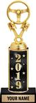 Safe Driving Trophy, Pistons, Steering Wheel, Year