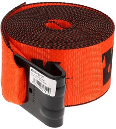 4" x 30' Premium Winch Strap with Flat Hook