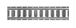 10 Horizontal Series E Logistic Tracks Gray Powdercoated 5 ft Length
